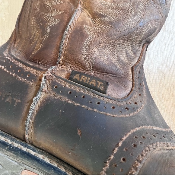 Men’s Ariat Workhog waterproof leather work boots - Picture 3 of 12